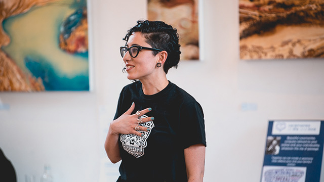 Nicole at Death Cafe